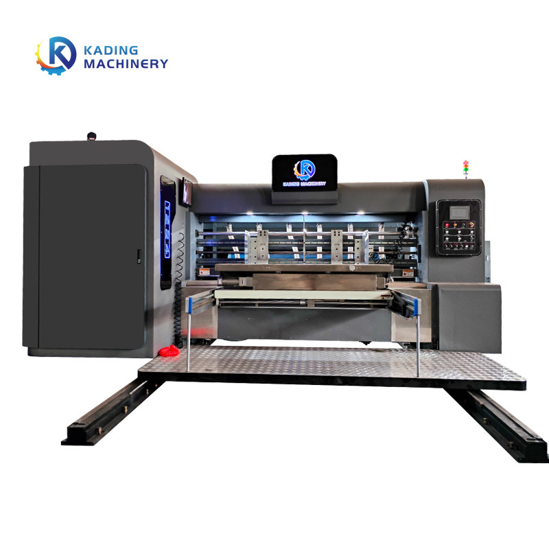 물결 모양 상자 포장을 위한 다 색깔 Flexo Gluer 기계